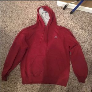 Burgundy champion hoodie